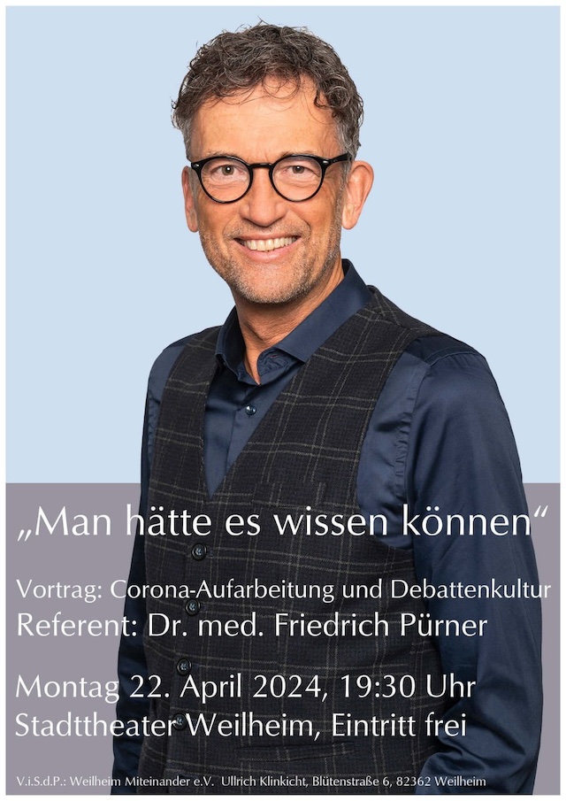 Vortrag von Dr. Friedrich Pürner im Stadttheater